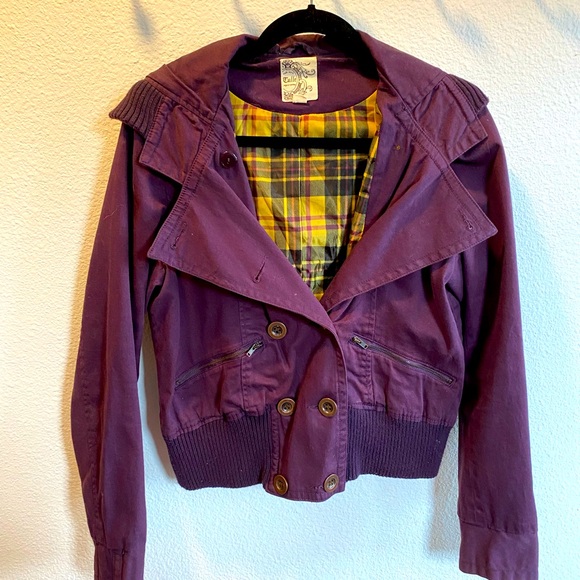 Tulle Purple Moto Jacket - Picture 1 of 4
